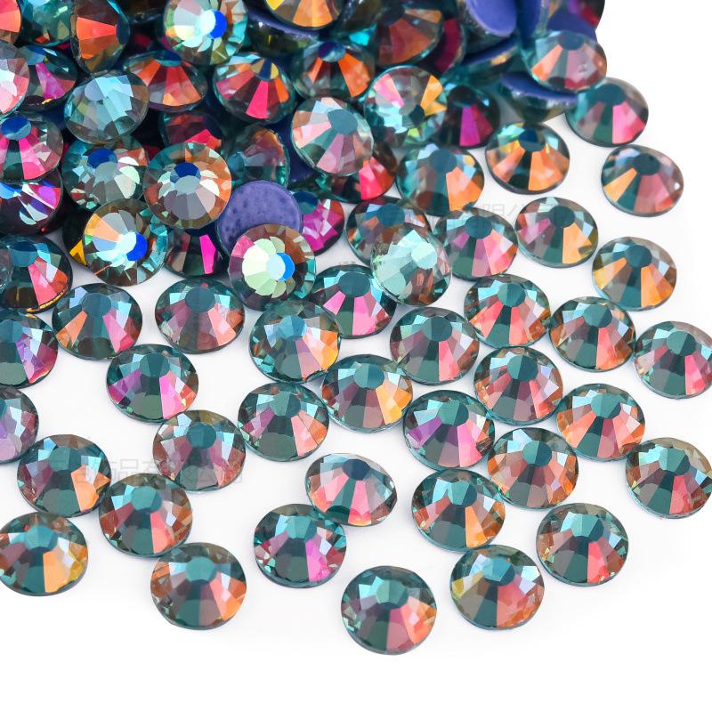 Imitation Glass Hot Diamond Rhinestone, Hot Melt Adhesive Bottom Protein Porcelain White Diy Crystal Beauty Clothing Accessories
