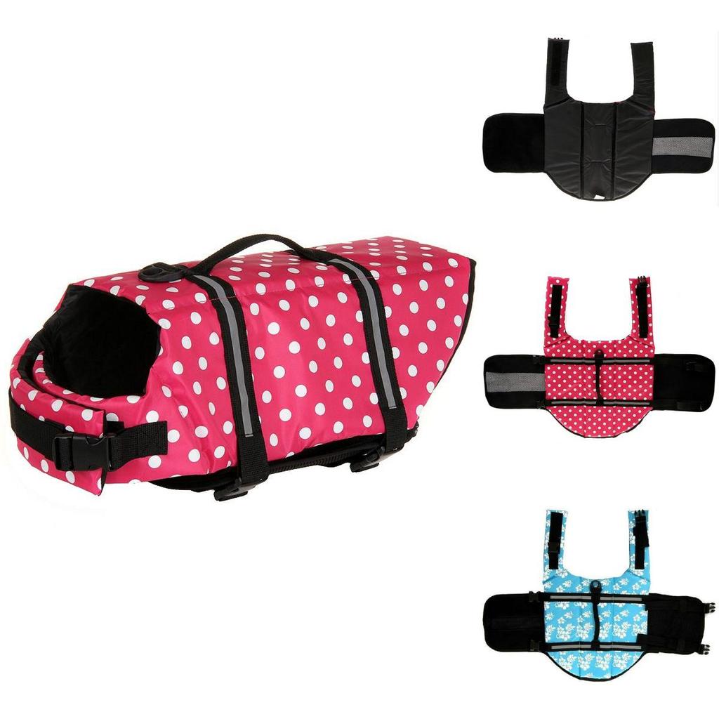 Safe And Stylish Pet Vest Dog Life Jacket With Reflective Stripes For Enhanced Visibility