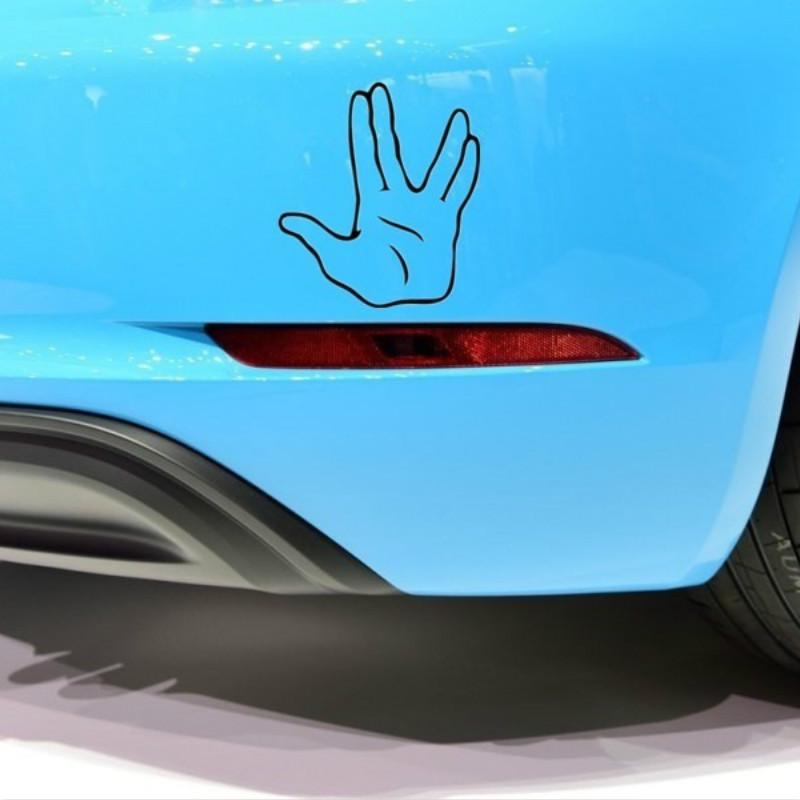 Funny Star Trek Hand Spock Car Truck Decal Sticker Window T181j
