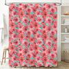 Japanese Style Floral Shower Curtain Bathing Room Decorative Fabric Waterproof Polyester 3D Printing Shower Curtains For Bathroo