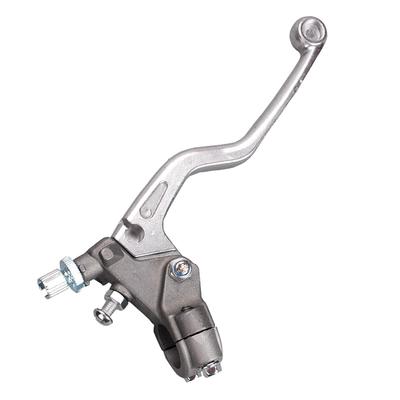 1 Paar Motorfiets Rem Koppeling Hoofdcilinder Hendel Zilver Metaal Voor Honda CR 125R 250R 500R CRF 150 250 450 2002-2012-A99D