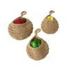 Wall-Mounted Hanging Basket: Fruit, Vegetable, and Plant Cotton Rope Storage