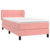3127474 vidaXL Divan Bed with Mattress Pink 90x200 Cm Velvet