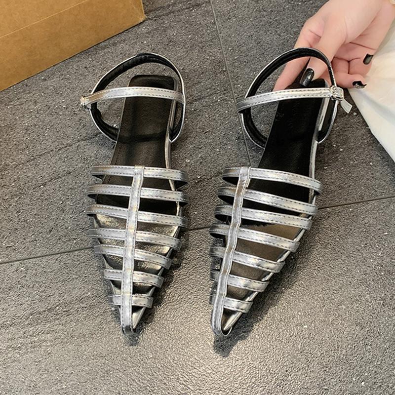 Pointed Toe Women Sandals Sexy Shoes Designer New Woman 2025 New Brand Casual Slides Luxury Dress Sandalias De Mujer