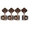 2L2R/4L/4R/1L3R/3L1R Open Gear Bass 4 String Tuners Tuning Pegs Keys Machine Heads For Bass Guitar Chrome Gold Black