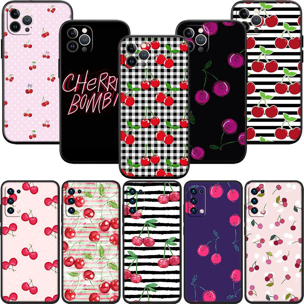 PP19 Cherry fruit Cute Case for Motorola Edge 60 60s 70 G86 G56 G54 E14 G04S G45 G54 G64 S30 S50 X30 X40 X50 Ultra Pro Power