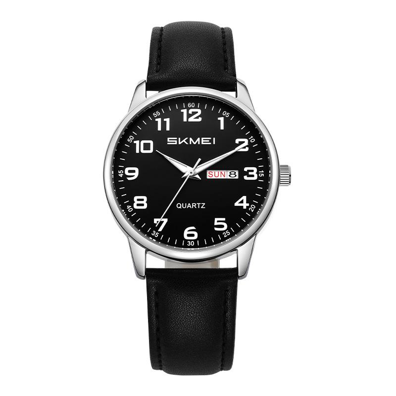 Skmei New Man Quartz Fashion Casual Watches Classic Leather Waterproof Wristwatches for Women 7901
