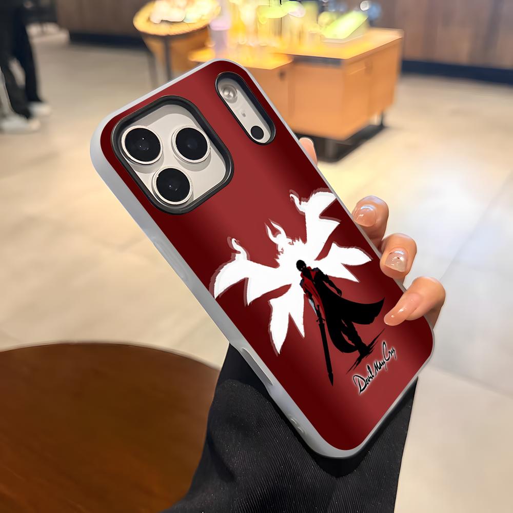 

Game D-Devil May Cry DMC Phone Case For IPhone 17 Air 16 E 15 14 Plus 13 12 11 Pro Max Jelly 2 In 1 Protective Case iPhone 15 Plus