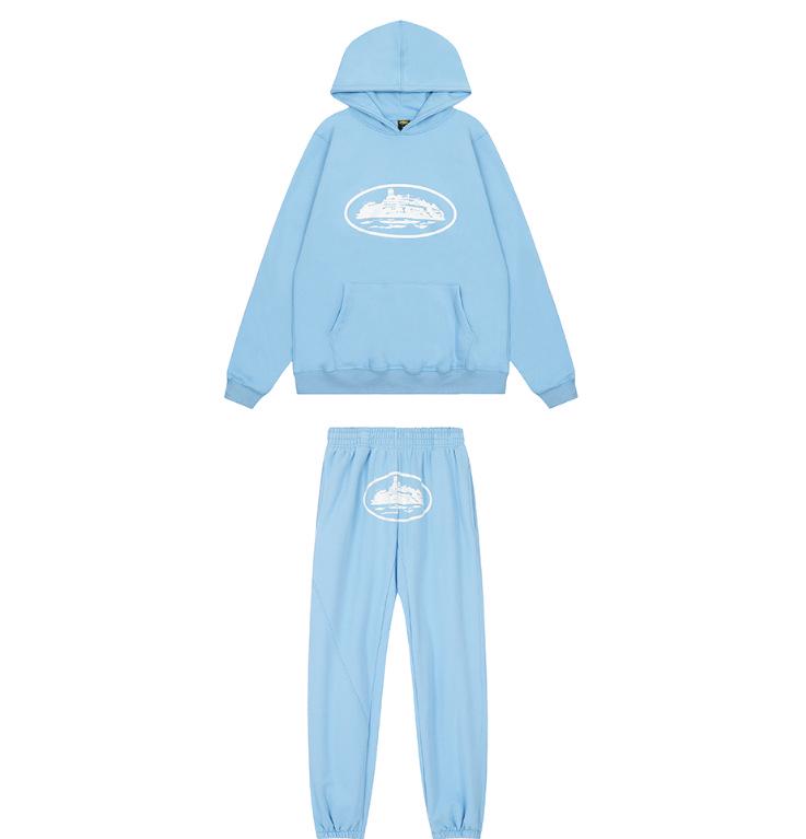 Klasická mikina s logem parníku a sada unisex ležérních tepláků