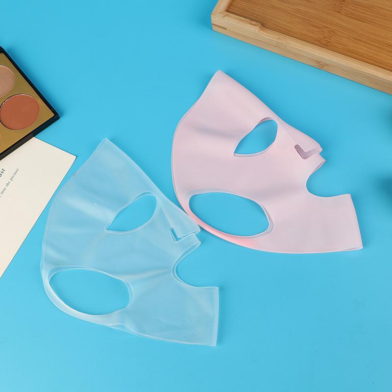 Silicone Mask Face Women Skin Care Tool Hanging Ear Face Mask Gel Sheet Reusable