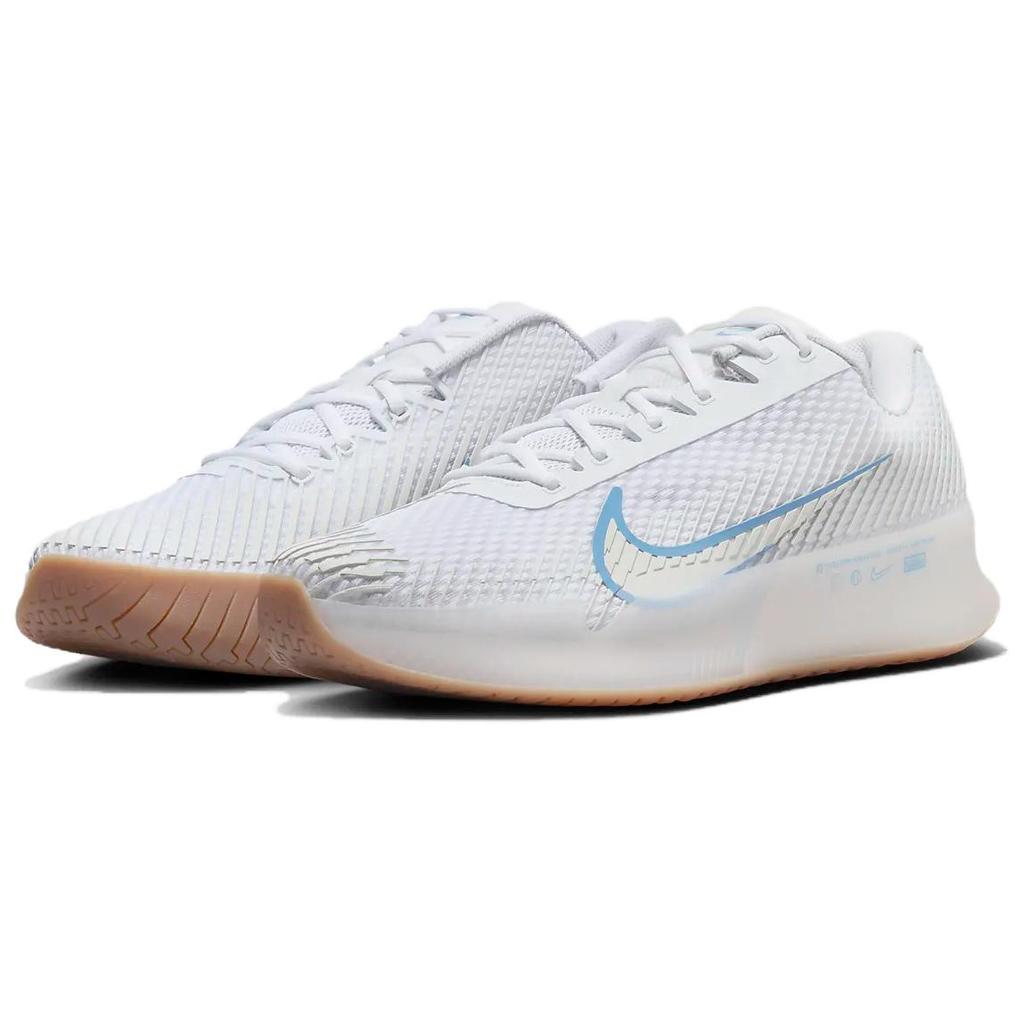 NikeCourt Air Zoom Vapor 11 HC White Light Blue Gum Men Sneakers Sail Gum-Light-Brown DR6966-107
