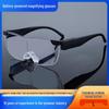 LED Battery-Powered Magnifying Glasses: Anti-Blue Light Reading Glasses with 1.6x & 1.8x Magnification