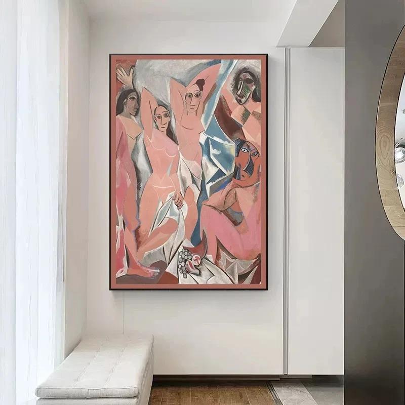 Vintage Abstract Pablo Picasso Classic Artwork Poster Canvas Painting Wall Art for Modern Museum Gallery Living Room Home Decor