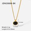 Youthway Stainless Steel Necklace Cubic Zirconia Pendant 18 K Plated Trendy Jewelry Boucle D'Oreille Femme Necklace Gala