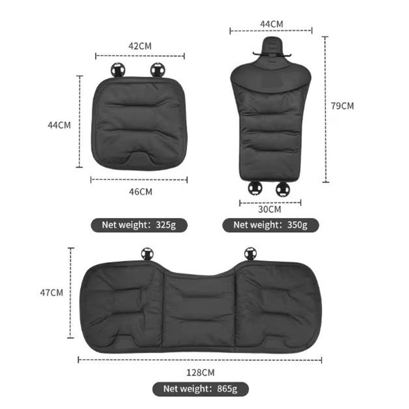 Aksamitna Poduszka Zimowa Pokrowiec na Oparcie Siedzenia ze Skóry Nappa do Samochodu Ford Mondeo Focus Fiesta Kuga MK3 Mustang F-150 C-Max