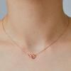 Tirr Lirr Show Love Connect Silver Pink Necklace TNSSVP13945M