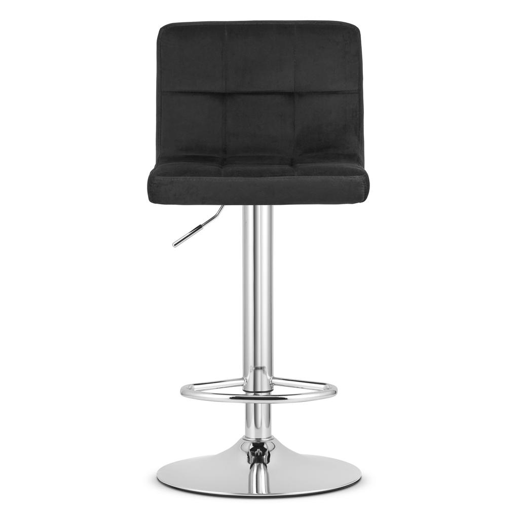 PROT stool - black velvet / chrome base x 2