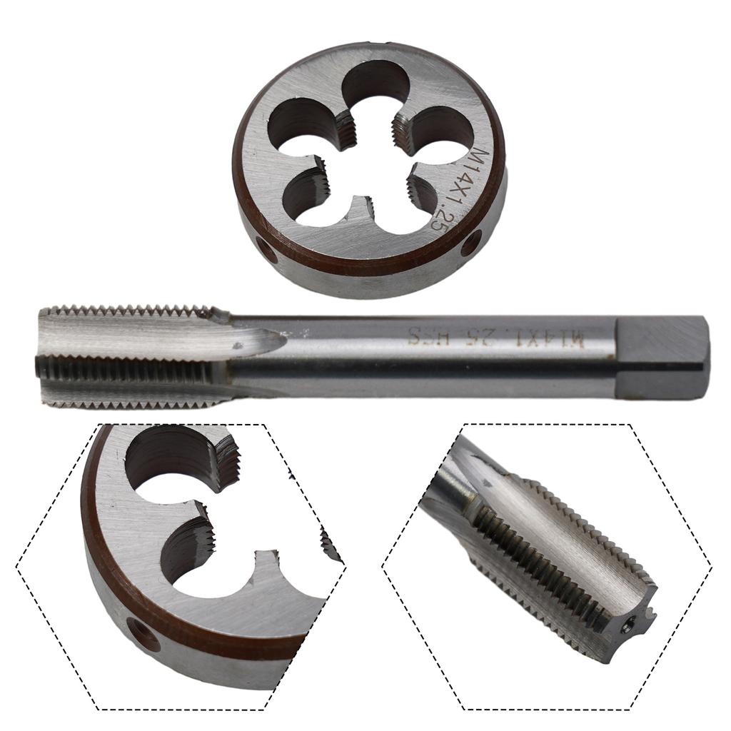 Tools Hand Tap Round Die Tap Metal Replacement Parts 1 Set Accessories Die Fine Thread Left Hand Tap Exquisite