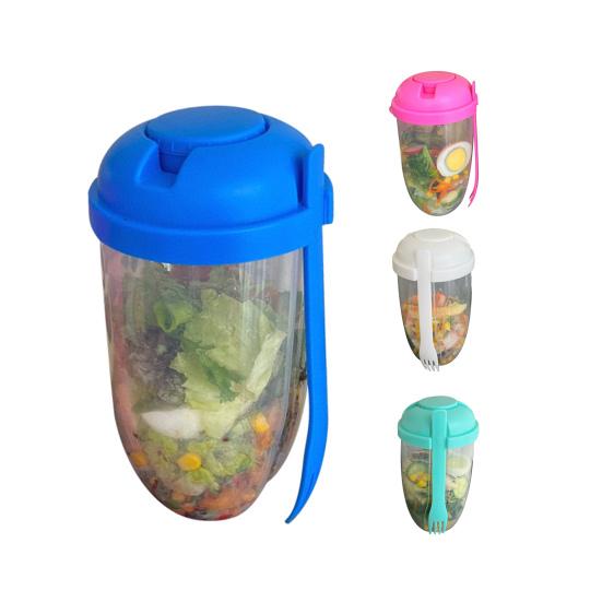1000ml Salad Cup with k Large Capacity Portable Low-fat Diet Meal Fruit And Vegetable Snack Cup Outdoor
