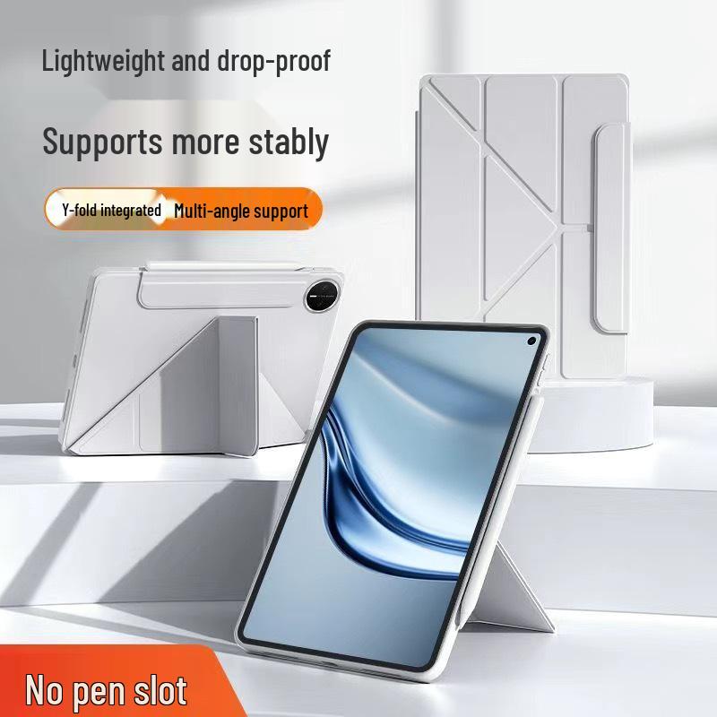OPPO Pad 6 12.1-Inch Tablet Protective Case, 3+Y Fold, Magnetic Suction, Anti-drop, with Buckle Flip Cover
