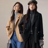 VICTORIA&VERA Women's Double-Breasted Wool Blend Short Coat V9016D01