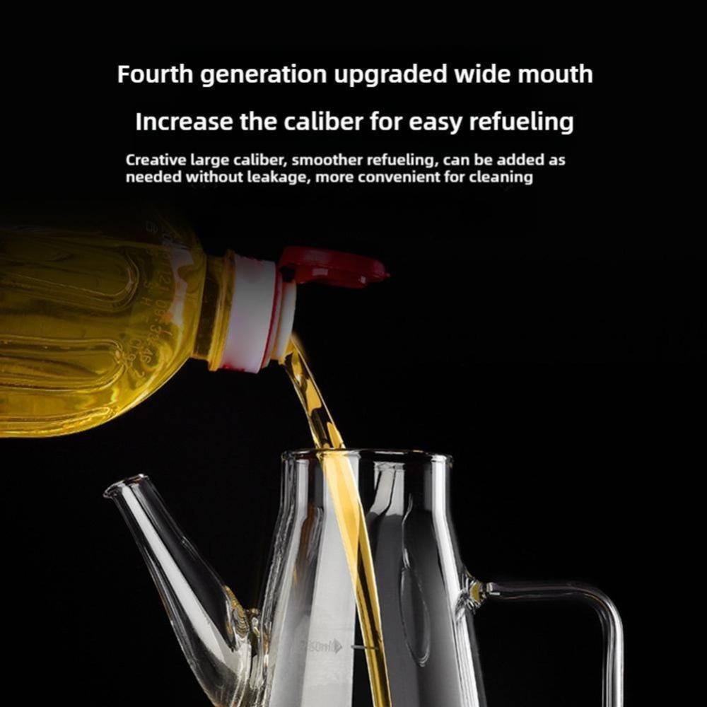 Large Capacity Glass Oil Pot Leak-Proof Seasoning Bottle New Oil Dispenser Bottle Household