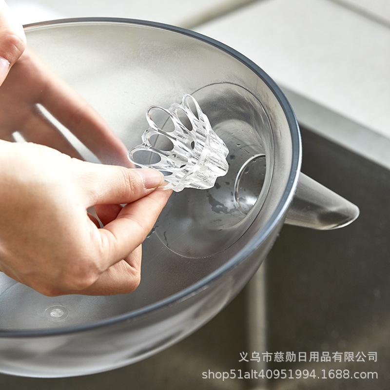 Nordic Style Plastic Fruit Salad Bowl with Drainage Multi-Functional Colander for Kitchen Vegetable Washing Living Room Serving