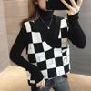 2023 V-neck Knit Sweater Vest: Women's Autumn Winter Cardigan