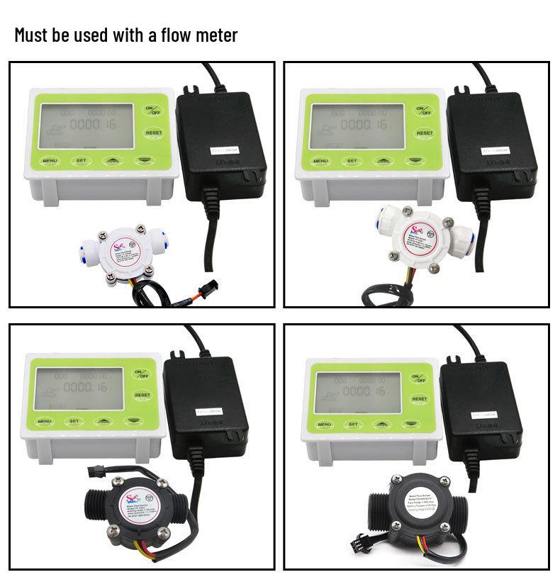 Intelligent Digital Water Flow Meter with Flow Rate and Shortage Alarms