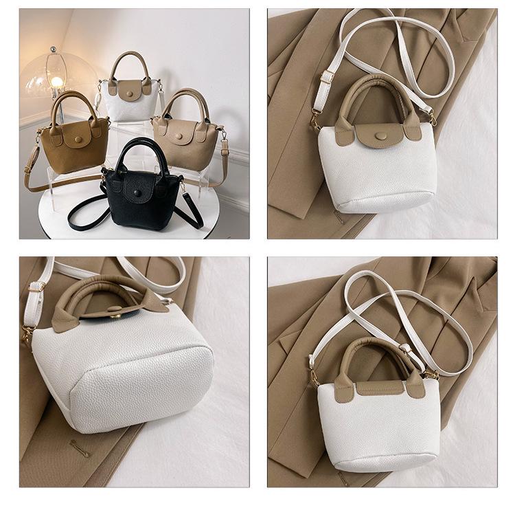 Kadın Fransız Şık Kova Çanta - 2023 Trend Çok Yönlü Çapraz ve Omuz El Çantası