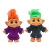 2 Pieces Dolls Colored Hair Little Guy with Clothes Toy Dollhouse Collection Cake Toppers Birthday