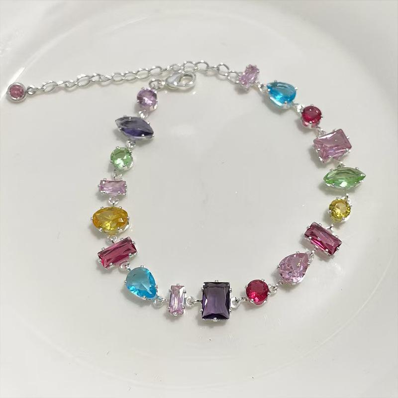 

Циркониевый геометрический браслет-капля воды, модный маленький свежий и милый браслет, нишевый дизайн, ювелирное изделие