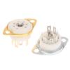 1Pcs 6Aq5 Eaa91 6J1 6J2 6X4 6Z4 Tube Socket Gold-Plated Socket For 7Pin B7G Vaccum Tube Amplifier Audio Diy