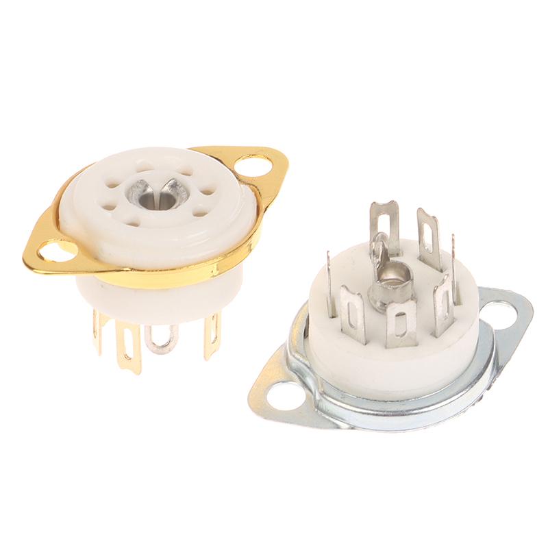 1Pcs 6Aq5 Eaa91 6J1 6J2 6X4 6Z4 Tube Socket Gold-Plated Socket For 7Pin B7G Vaccum Tube Amplifier Audio Diy