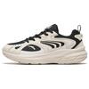 New AT956 Cushioning Anti Slip And Wear Resistant Low Top Retro Running Shoes Women's Beige Black 922345599-2