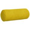 Bolster Cushions 2 pcs Yellow Ø 15 x 40 cm Cord Fabric