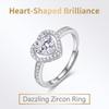 Copper Ring Classics Zircon For Women Luxury Shining Beautiful Ring Fashion Wedding Party Women Jewelry Branch
