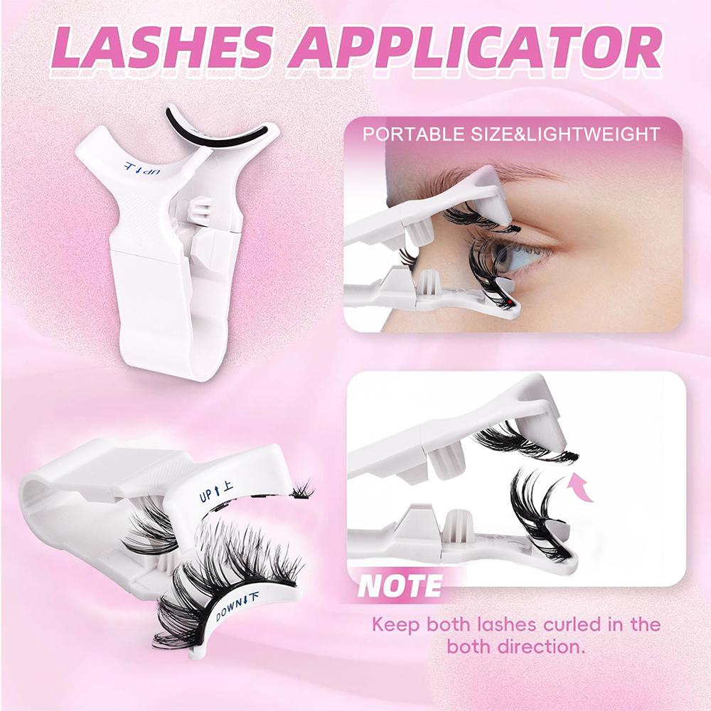 Suction Magnetic Eyelashes with Applicator No Glue Needed DIY Eyelash Extension