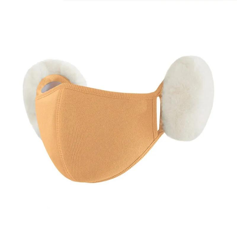 Ženy Podzim Zima Cyklistika Větruodolná klapka do uší Chladuvzdorné Mušlové chrániče sluchu Fleece Hřejivá maska ​​na ústa