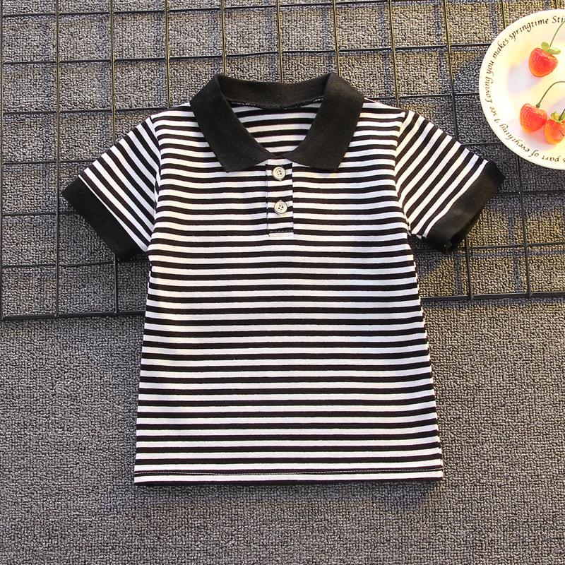 Boys' Casual Korean Style Two-Piece Set: Turn-Down Collar Shirt & Shorts, Summer Fashion for Kids