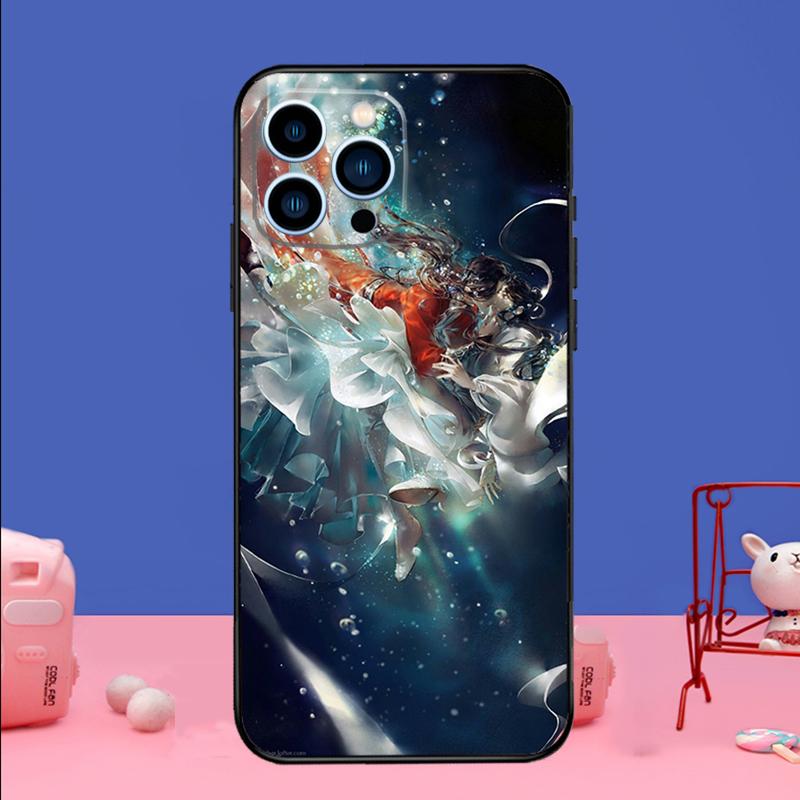 

Chinese style Tian Guan Ci Fu Phone Case For iPhone 17 16 14 13 12 11 15 Pro Max mini 15 16 Plus 16e 17 Air Bumper Cover iPhone 17