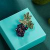 Handgefertigt Exquisit Emaille Abzeichen Vintage Brosche Pflanzenbrosche Mode Frucht Pfirsich Brosche Party