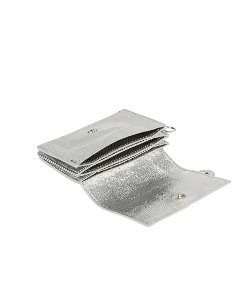 Cotessi Triple Card Wallet, Silver