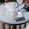 Cosmetic Bag Hand Makeup Pouch for Storage 1Pcs Silver Waterproof Organizer