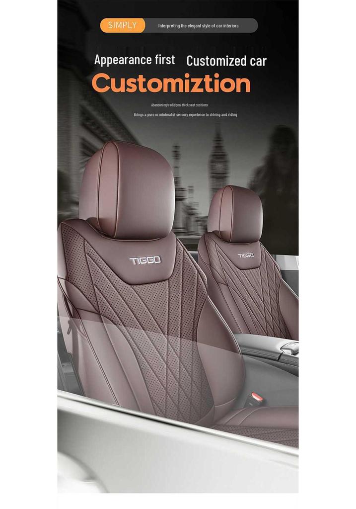 Ganzjahres-Sitzbezüge für Tiggo 8 Plus: Vollumschließendes Design, Universelle Passform, Spezielle Autositzkissen