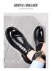 Men's Summer Breathable Lace-Up Leather Shoes - Versatile, Comfortable, Trendy, Perforated, Thick Sole Casual Footwear.