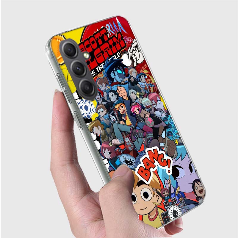 Scott Pilgrim anime Phone Case for Samsung A16 A26 A36 A56 A17 A37 A57 A07 A06 A02S A03 A04S A05S Galaxy Note 20 10 A50S A71 A51