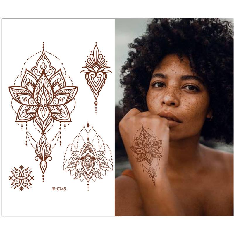Beauty Sticker Vermilion Lace Tattoo Sticker Waterproof Tattoo Sticker