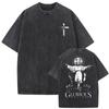 Christian Religious Series Jesus Vintage Washed T-shirt Men Women Gothic Rock Oversized Short Sleeve T Shirts Hip Hop Streetwear