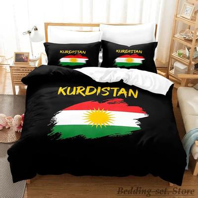 Set da letto con bandiera del Kurdistan Singolo Gemello Matrimoniale Queen King Size Set da letto Camera da letto per adulti Bambini Set copripiumino parure de lit Letto